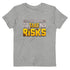 The Riskiest Thing Is To Take No Risks Organic cotton kids Motivational t-shirt - Mainstream Freedom